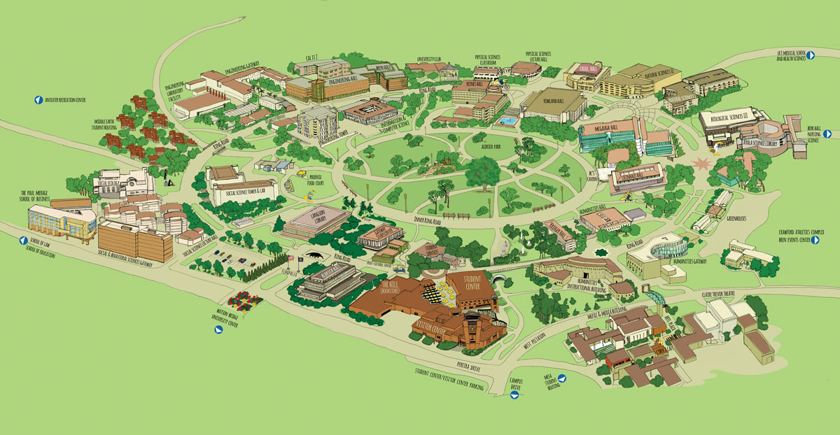 uc irvine campus map